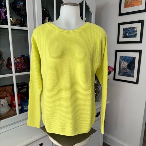 Apt. 9 Yellow Green Sweater Size Small Crew Neck - Picture 1 of 8